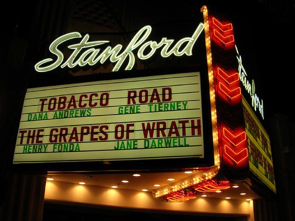 grapes of wrath marquee stanford theatre